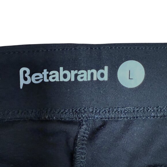 EUC Women's BETABRAND Soho Jogger Slim Crop Pants #W1650-BK | Size Large - Picture 7 of 8